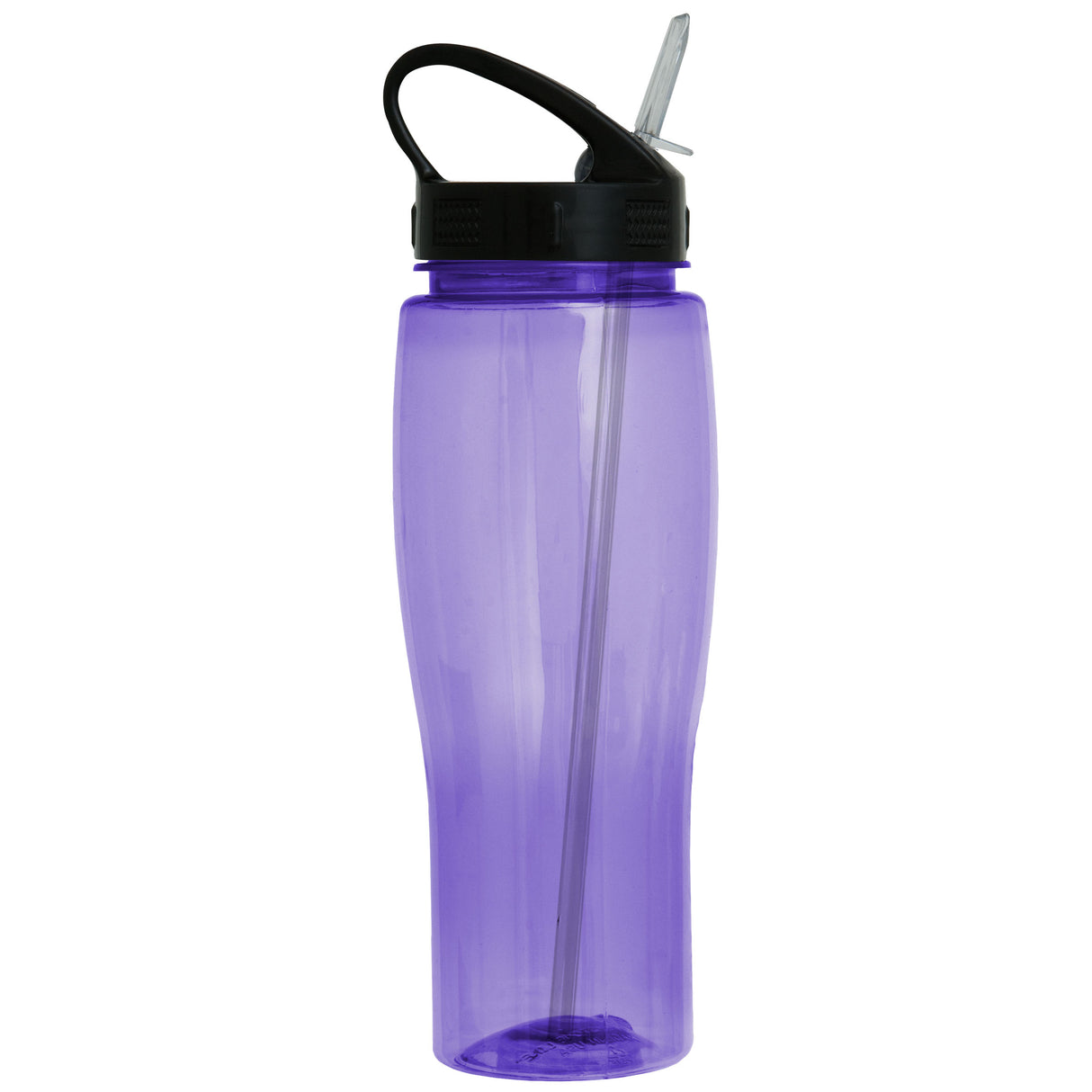 24 Oz. Contour Translucent Bottle w/ Sport Sip Lid and Straw