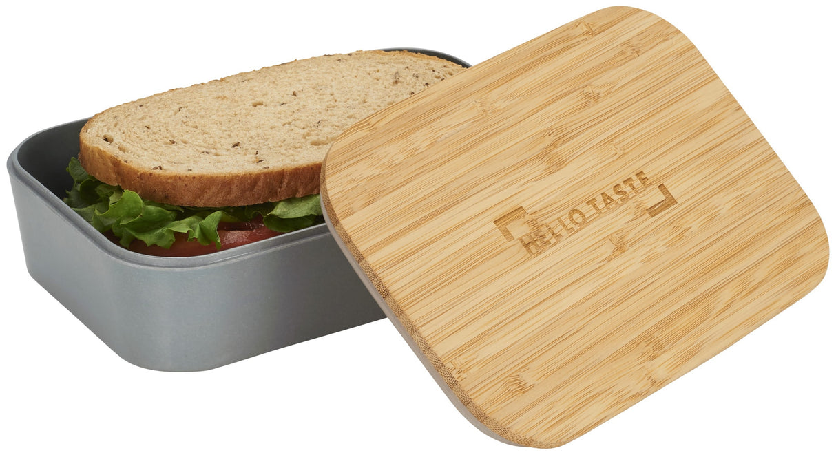 Bamboo Fiber Lunch Box with Cutting Board Lid