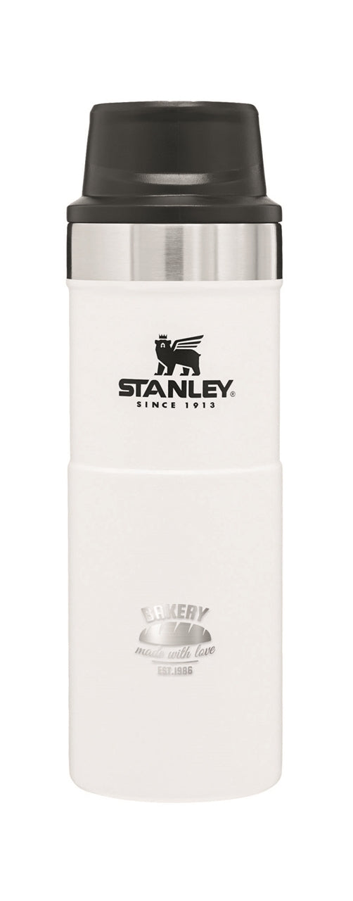 Stanley® Classic Trigger-Action travel mug 16oz white - Etched