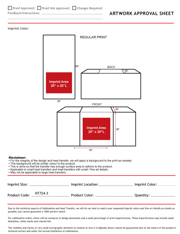 72 Hr Fast Ship - Polycotton Twill Table Runner, 30x60, Covers Front and Top of the table