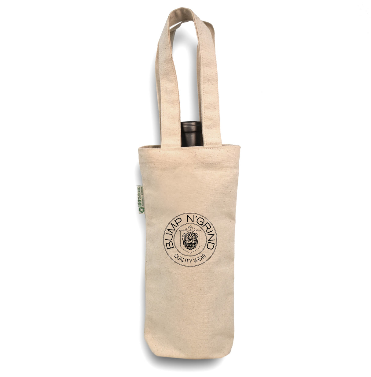 Certified Organic Single Bottle Wine Tote