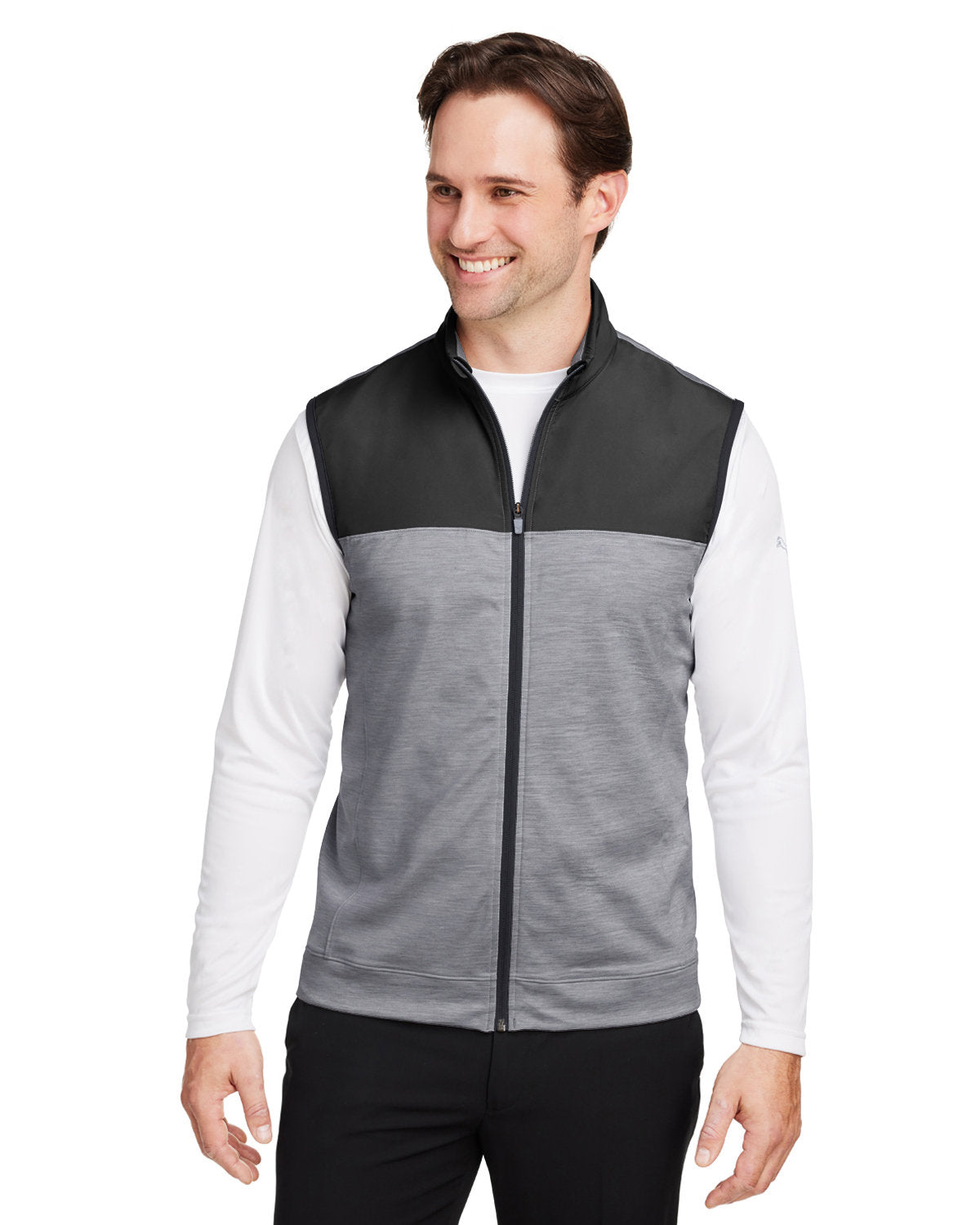 000128 PUMA GOLF Men's Cloudspun Colorblock Vest