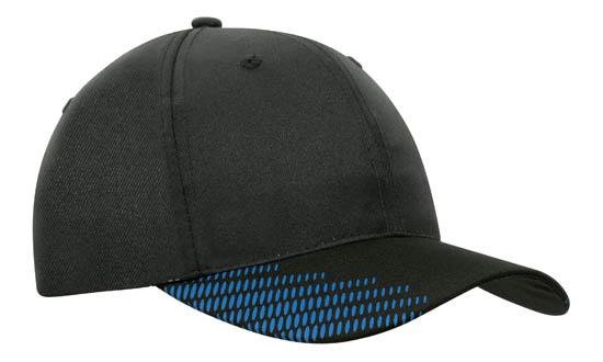 Breathable Poly Twill Cap w/Peak Flash Print