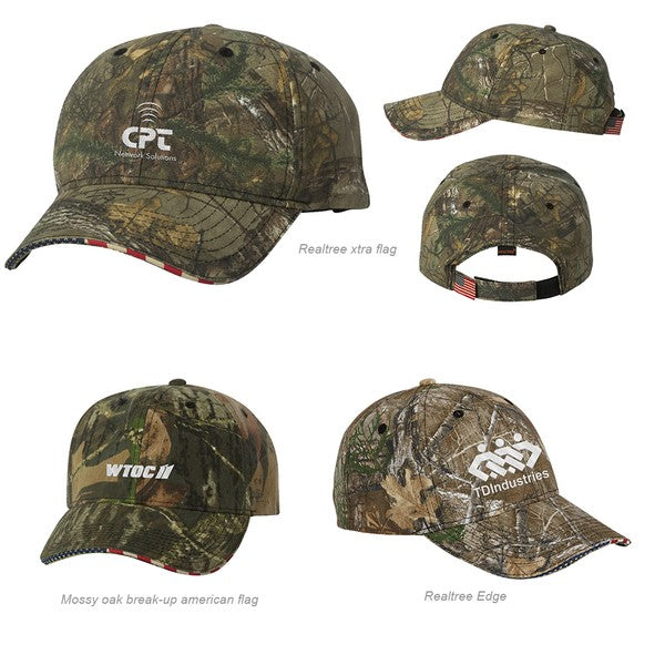 Outdoor Cap USA350 Flag Camo Cap