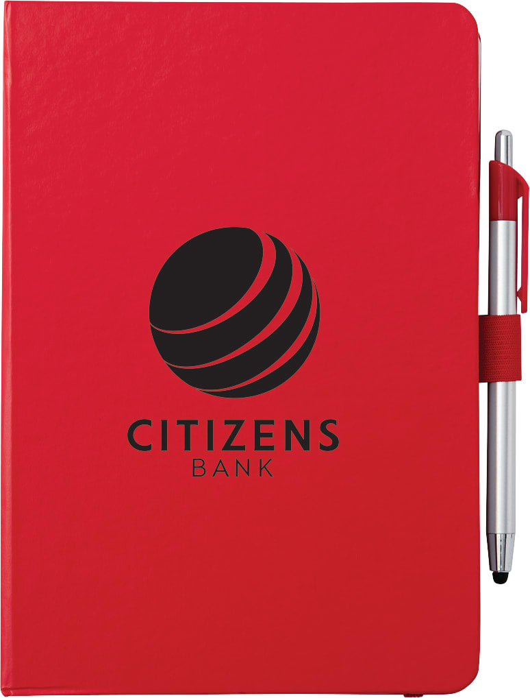 6" x 8.5" FSC® Mix Crown Journal with Pen-Stylus