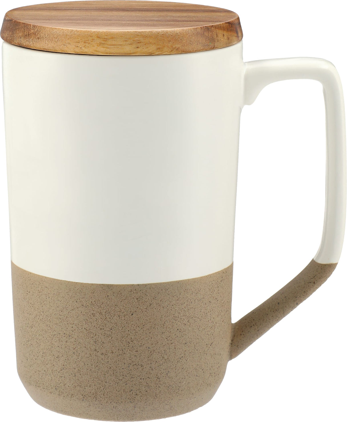 Tahoe Tea & Coffee 16 Oz. Ceramic Mug w/Wood Lid