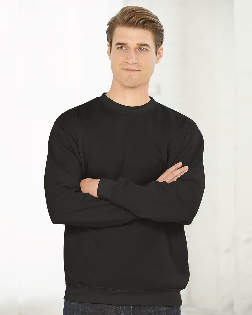 Bayside USA Made Crew Neck Sweatshirt