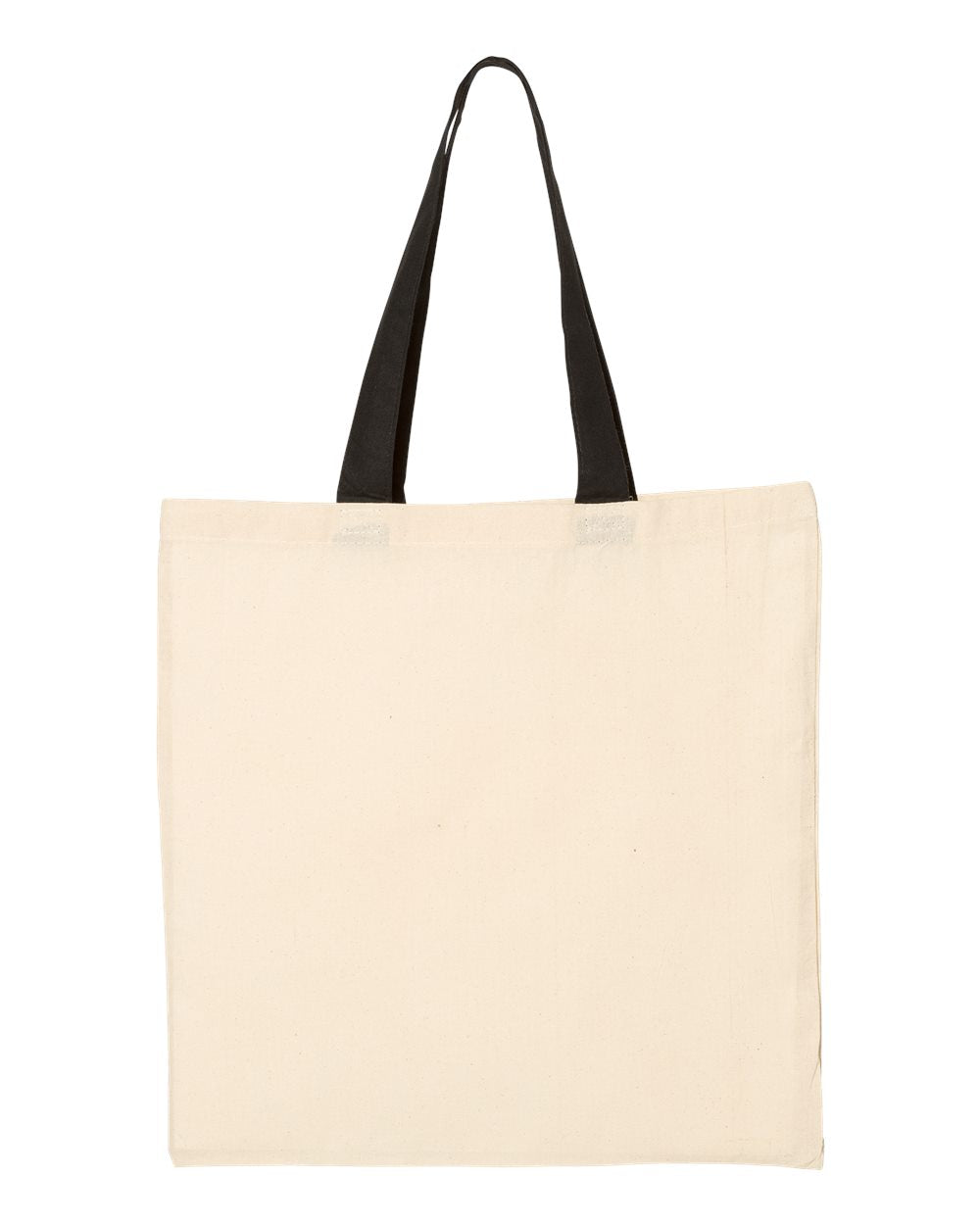 Q-Tees™ Economical Tote w/Contrast-Color Handles