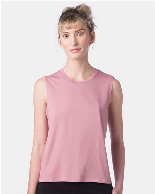 Alternative Women's Cotton Jersey Go-To Crop Muscle Tank Top