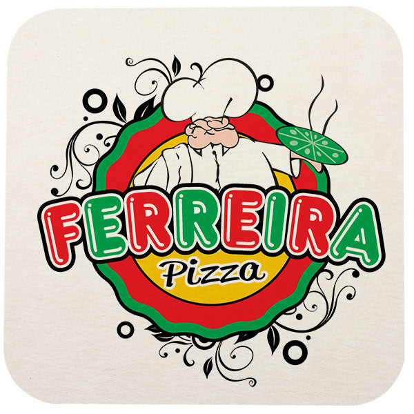 Full Color Process 40 Point Round Pulp Board Coaster