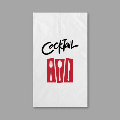 100% Cotton White Tea Towel 17X30