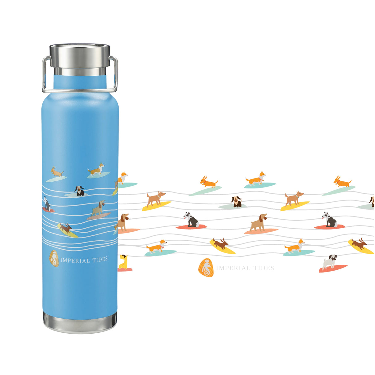 000392 Thor Copper Vacuum Insulated Bottle 22oz