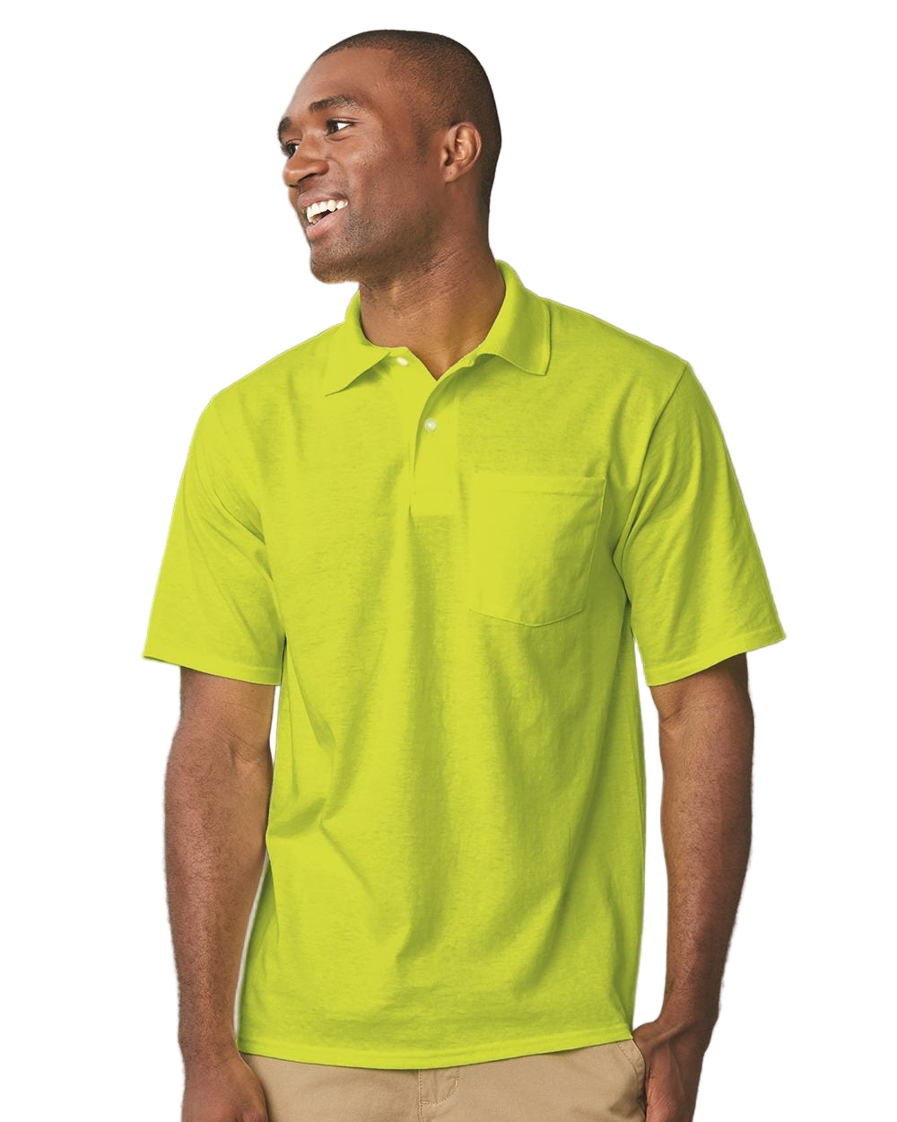 Jerzees SpotShield 50/50 Polo w/Pocket