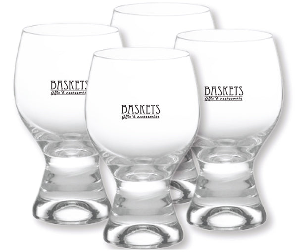 Gina Goblet 12.5oz crystalline Set of 4 with Gift box