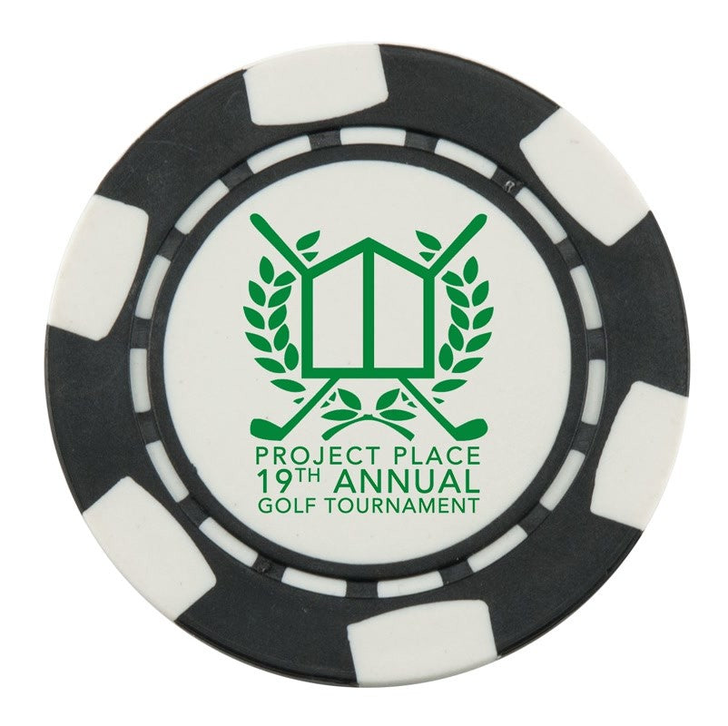 Ball Marker,Poker Chip/Keepsake Token (One Color Imprint)