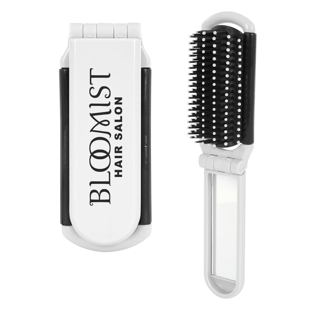 Kwik-fix Folding Brush With Mirror