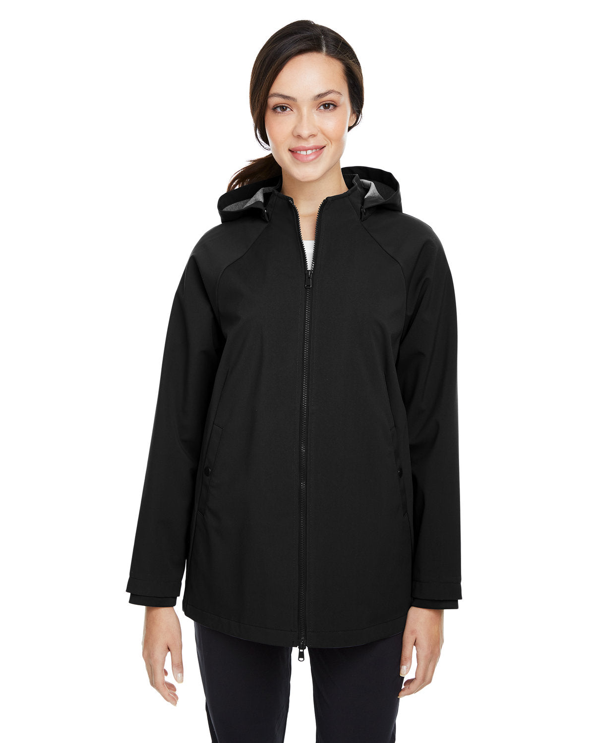 NORTH END Ladies' City Hybrid Soft Shell Hooded Jacket