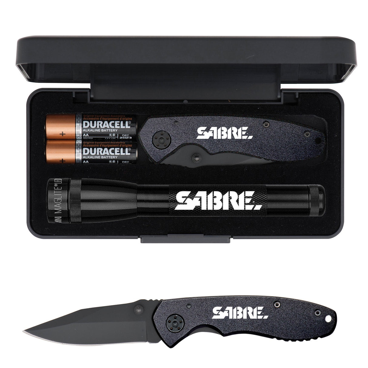 LED Mini Maglite® With Warhawk Pocket Knife