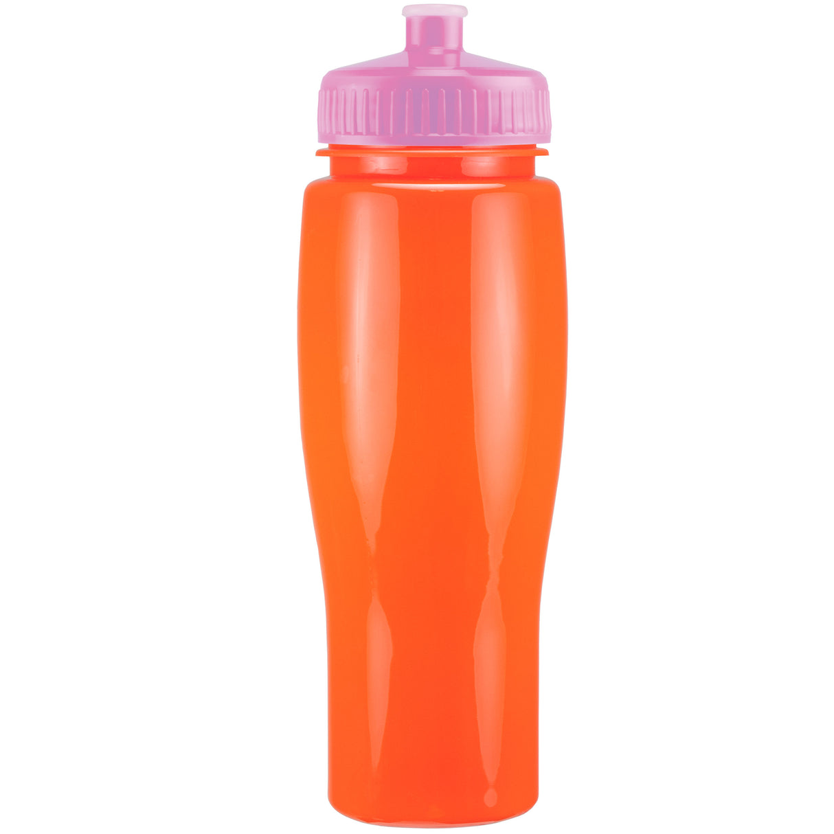 24 Oz. Contour Bottle w/ Push Pull Lid - Solid Colors