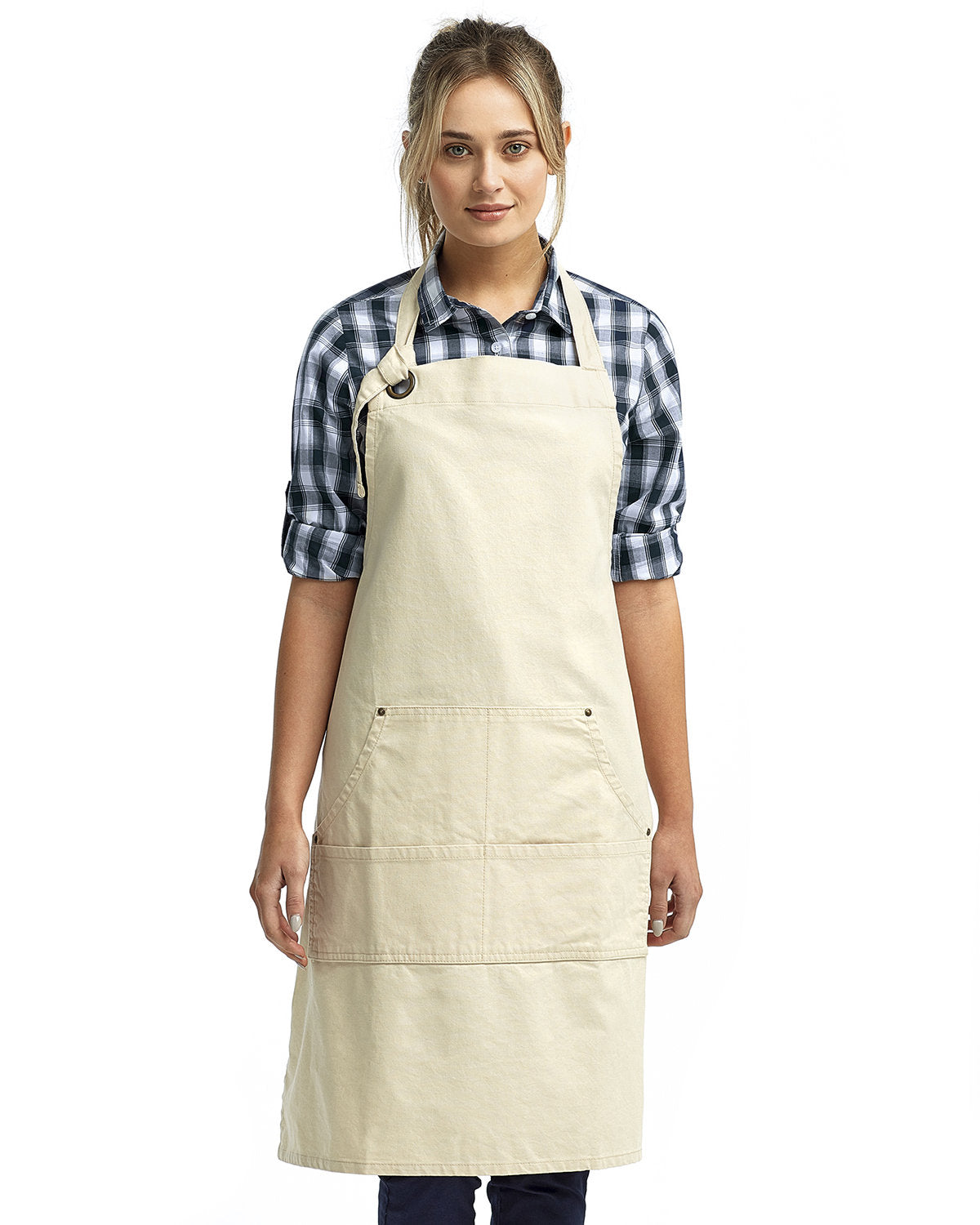 000049 ARTISAN COLLECTION BY REPRIME Unisex "Calibre" Heavy Cotton Canvas Pocket Apron