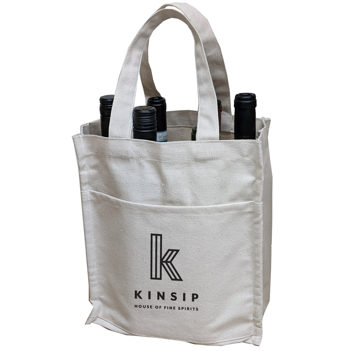 6 Bottle Canvas Bottle Tote
