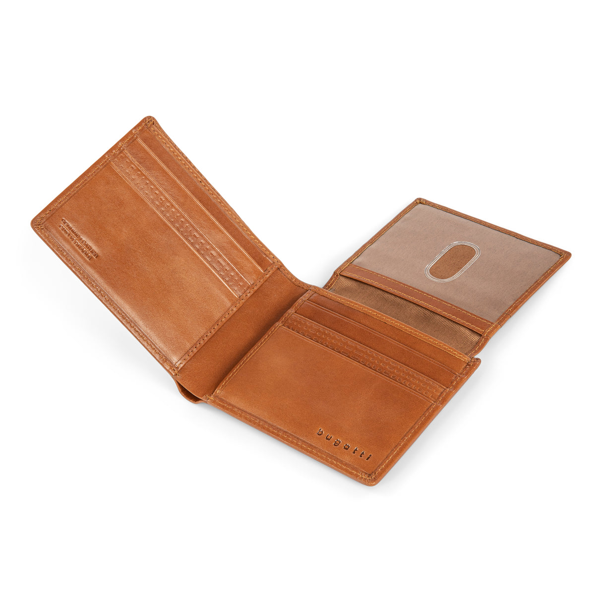 Bugatti Debossed Collection Flip Up Wallet-Leather