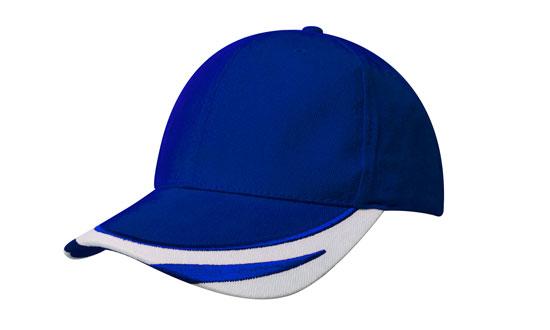 Brushed Heavy Cotton Cap w/Embroidered Peak Trim