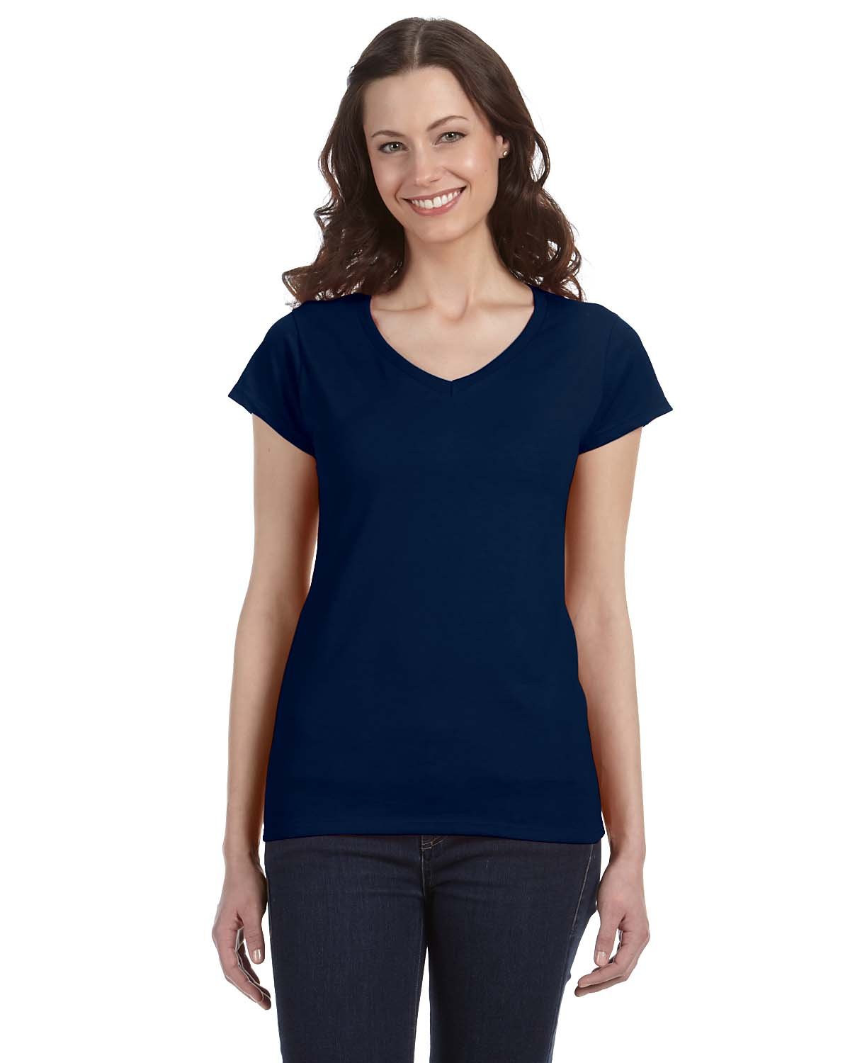 Gildan Ladies' SoftStyle® Fitted V-Neck T-Shirt