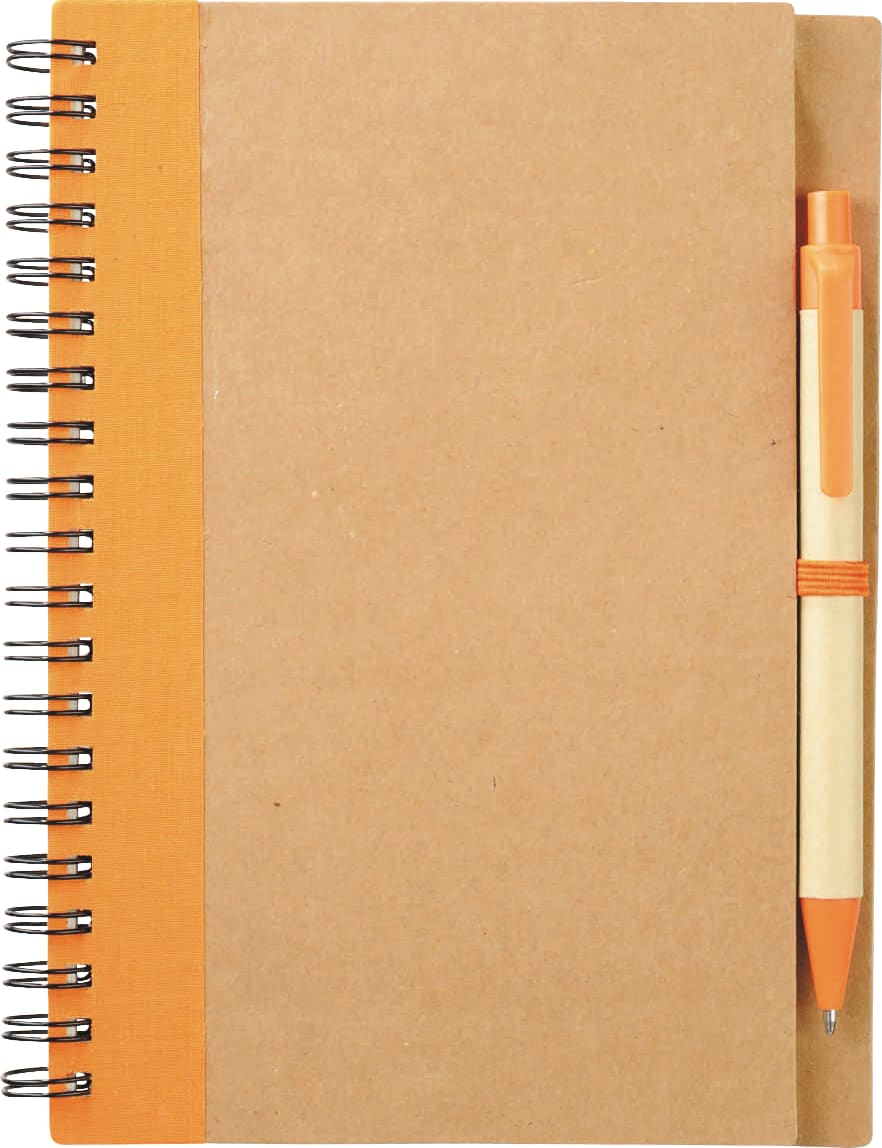 5" x 7" Eco Spiral Notebook with Pen