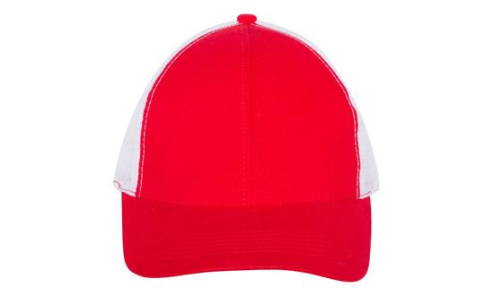 000963 Trucker Style Brushed Cotton Cap w/Mesh Back