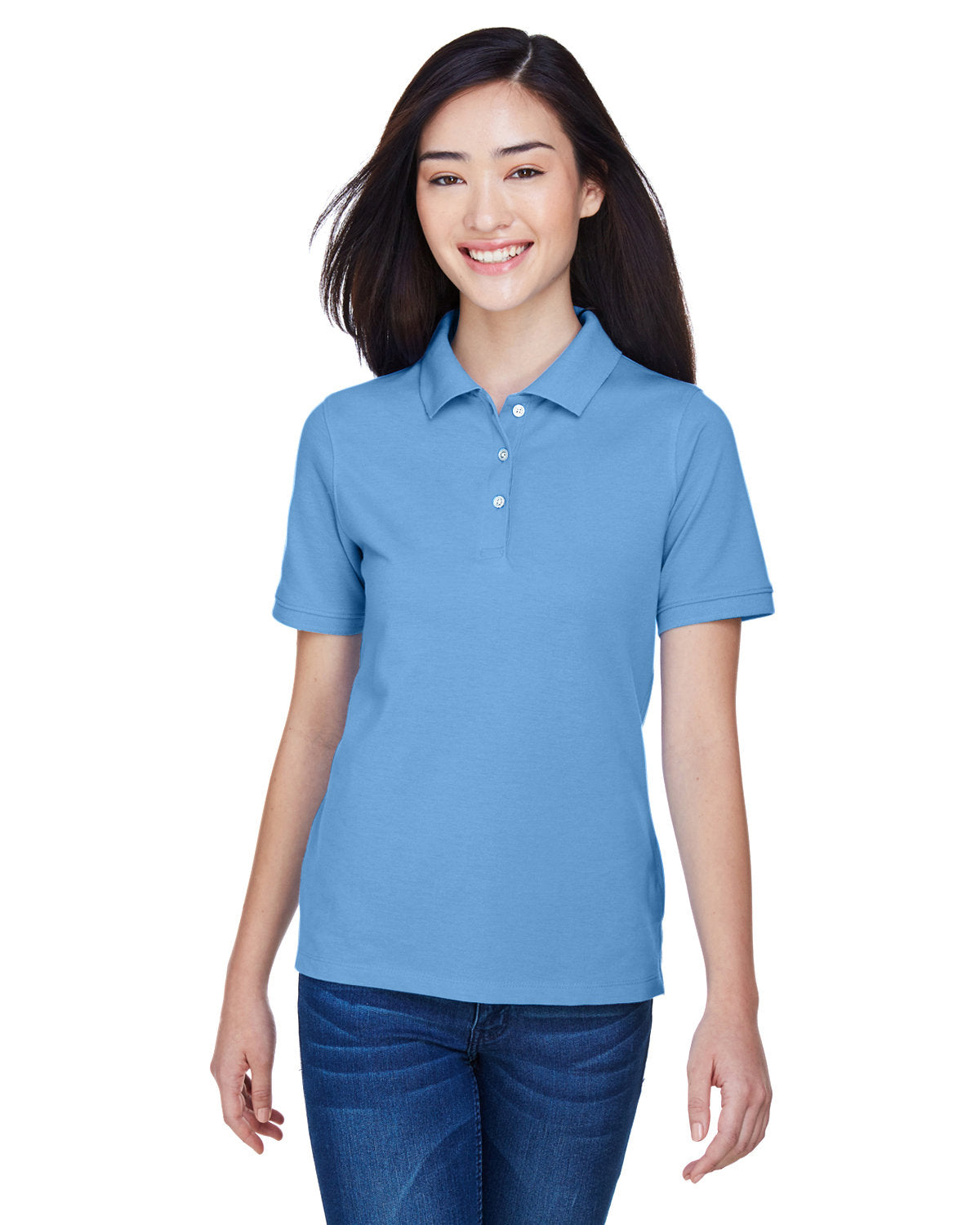 Harriton Ladies' 5.6 oz. Easy Blend? Polo