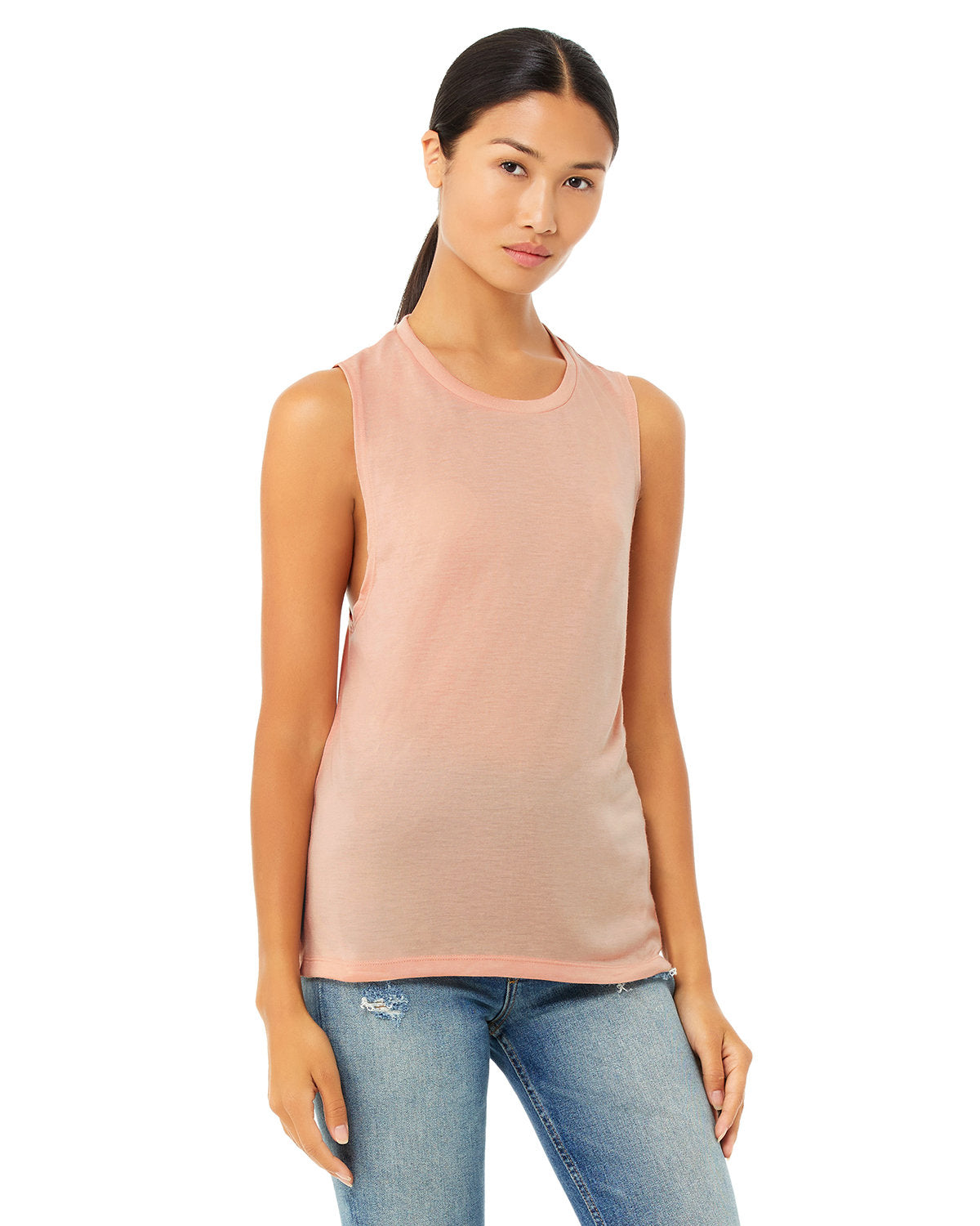 BELLA+CANVAS Ladies' Flowy Scoop Muscle Tank