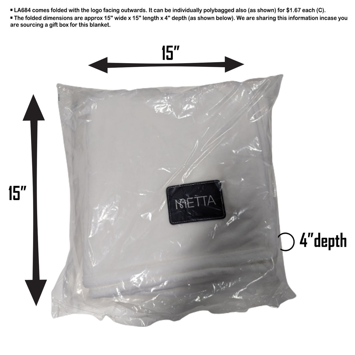 Personalized Plush and Cozy Mink Flannel Fleece Blanket, 50x60, with Lasered logo patch, NO SETUP