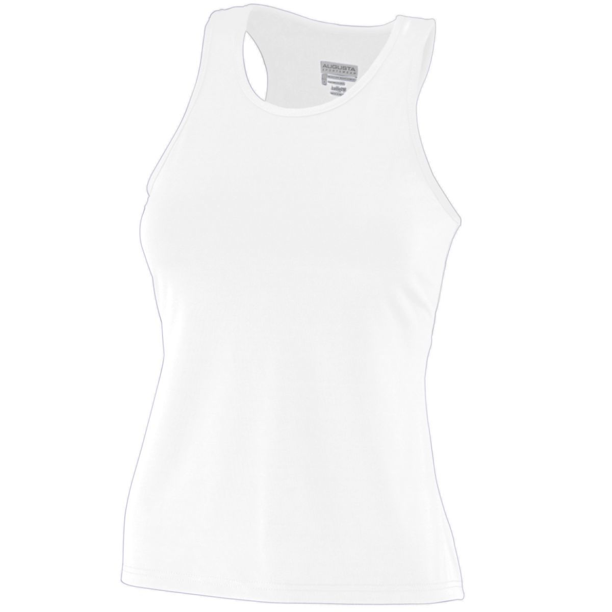Ladies Poly/Spandex Solid Racerback Tank