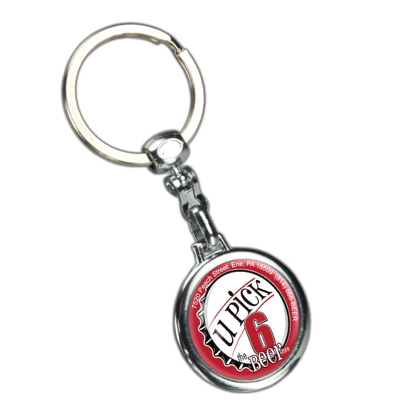 Round Die Cast Metal Domed Key Tag