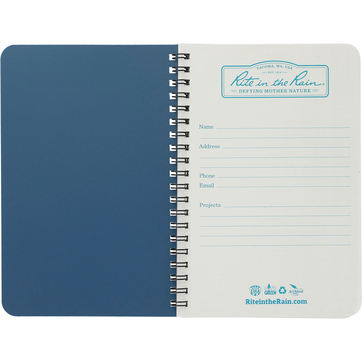 4.6" x 7" Rite in the Rain Side Spiral Notebook