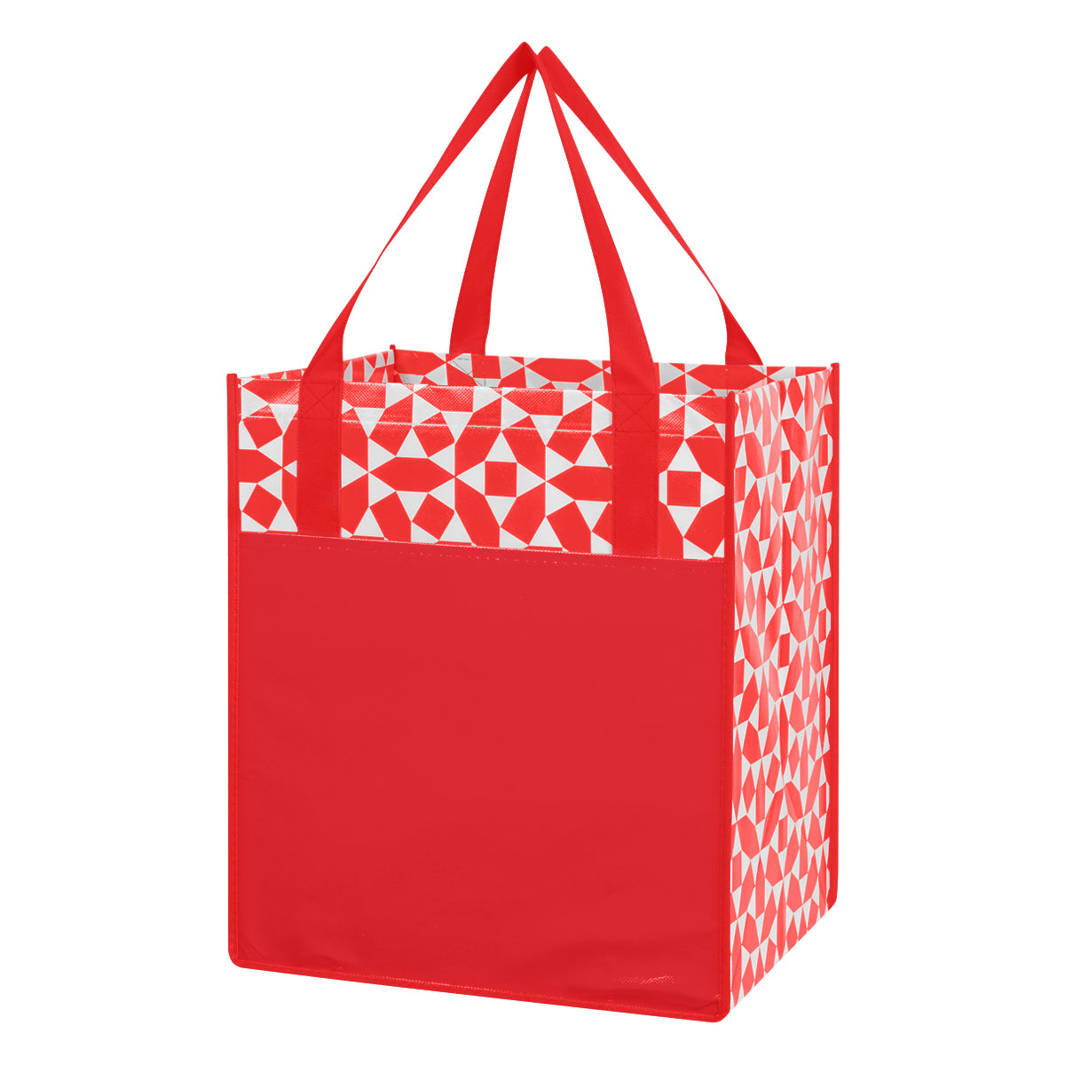 Non-woven Geometric Shopping Tote Bag