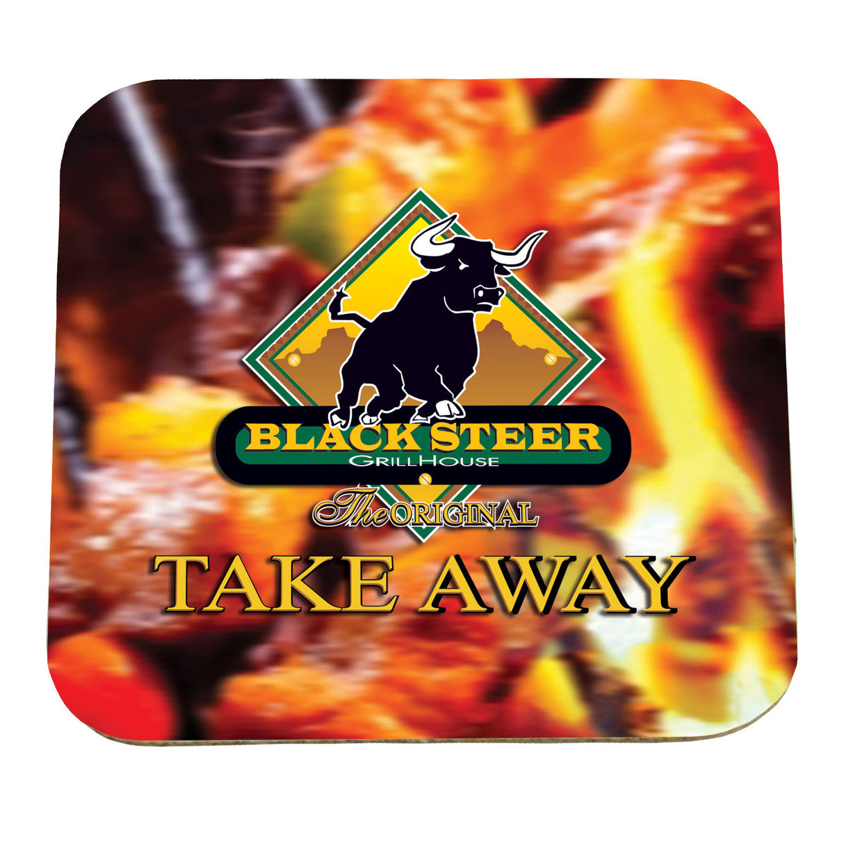 Square Coaster w/ Cork Backing