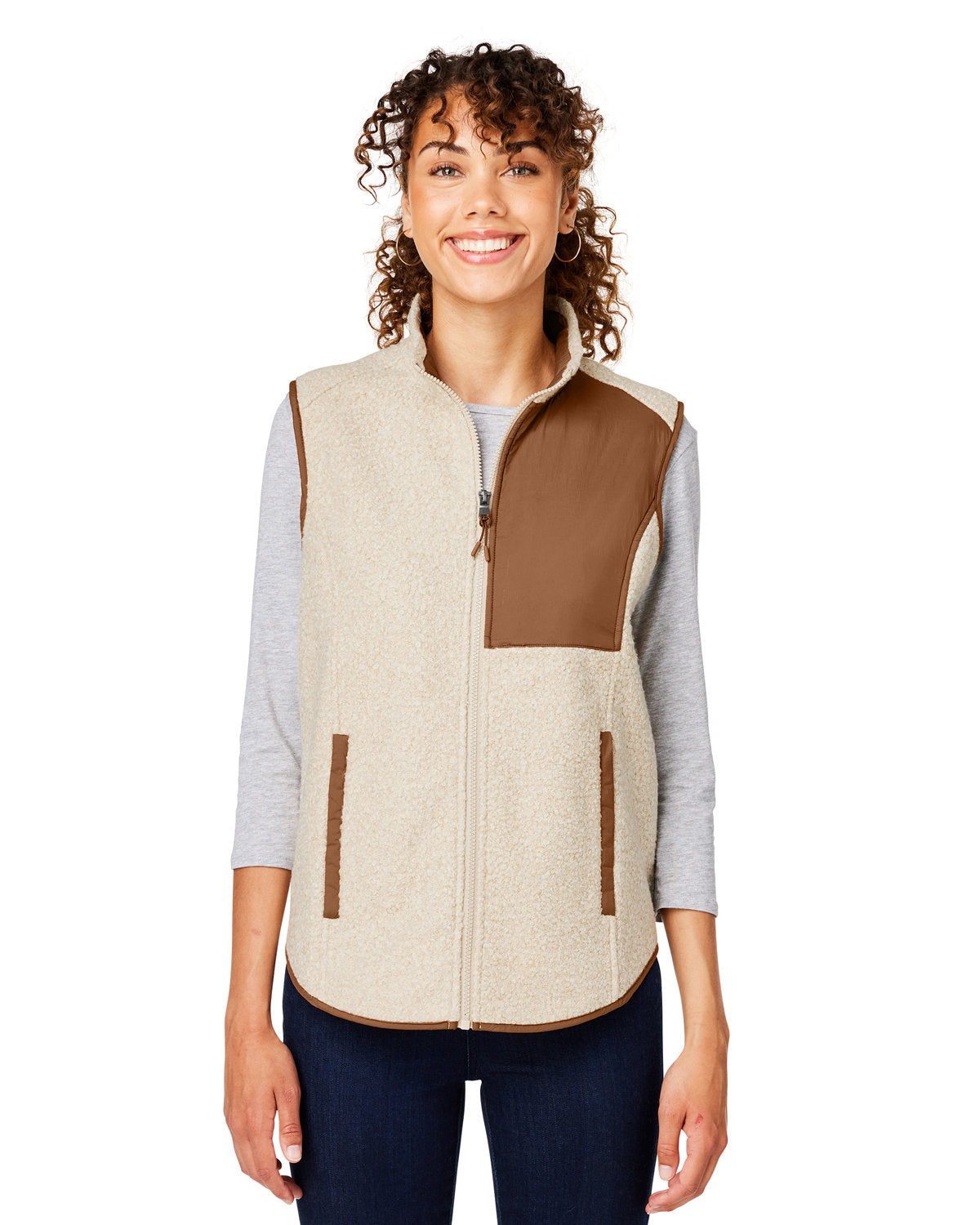 NORTH END Ladies' Aura Sweater Fleece Vest