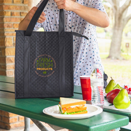 Dimples Non-woven Cooler Tote Bag