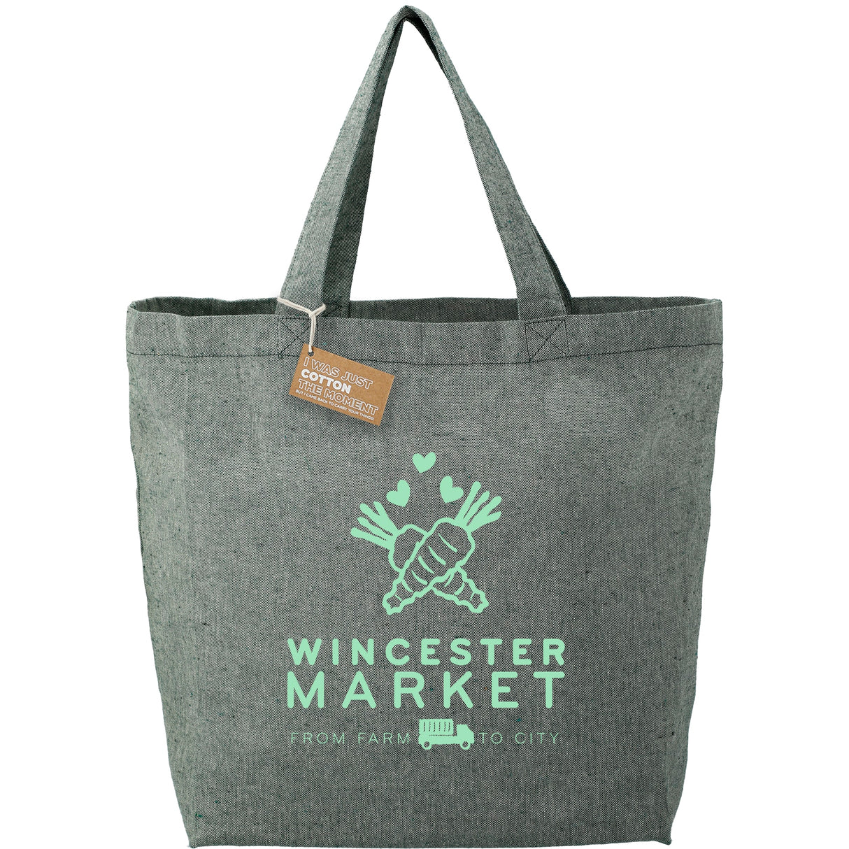 Recycled 5oz Cotton Twill Grocery Tote