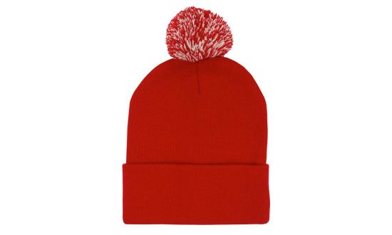 000968 Acrylic Toque Beanie w/Pom Pom