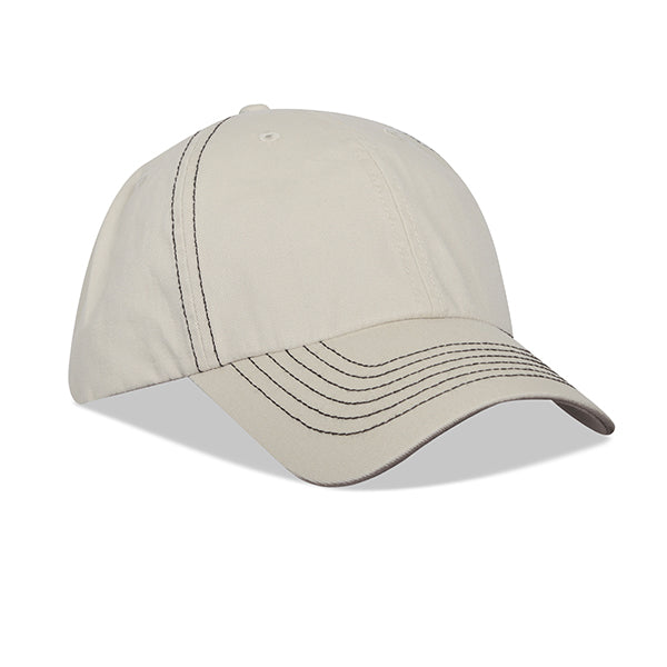 Unconstructed Bio-Washed Saddle Stitch Cap