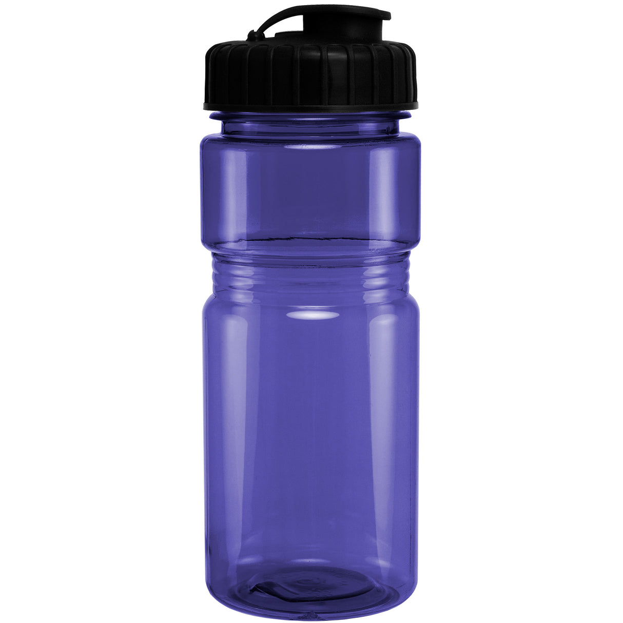 20 Oz. Translucent Recreation Bottle w/ Flip Top Lid