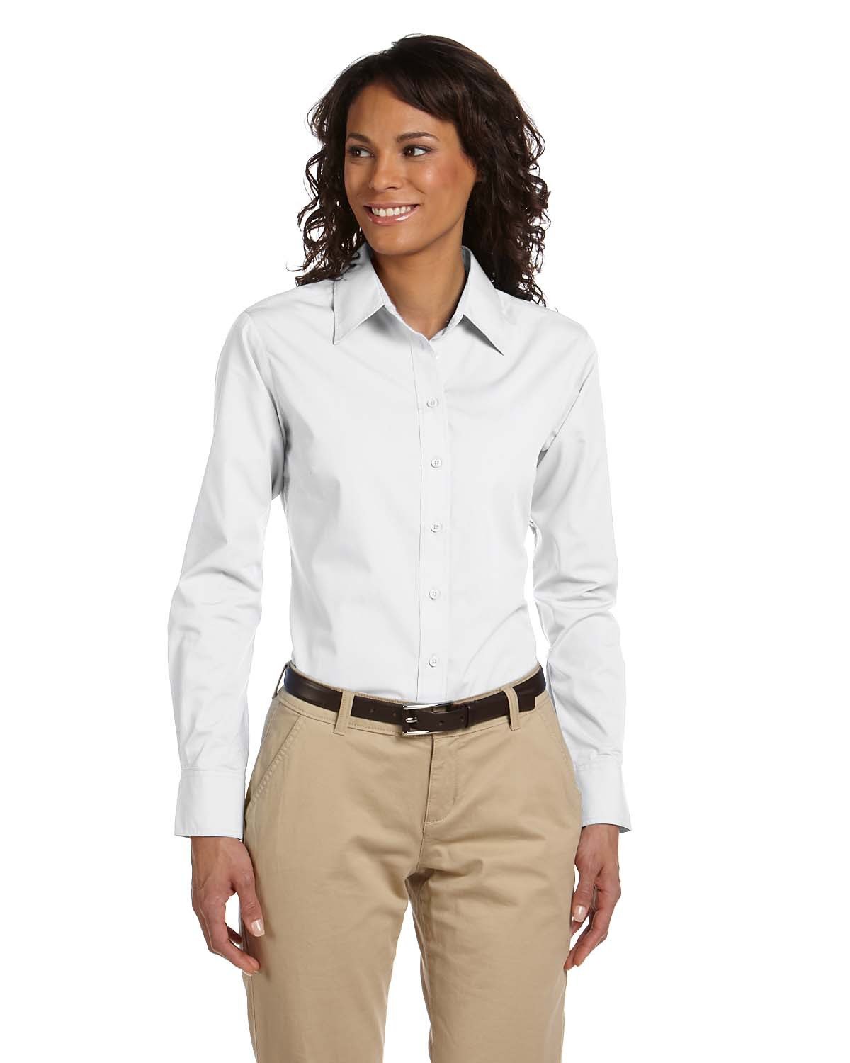 Harriton Ladies' 3.1 oz. Essential Poplin