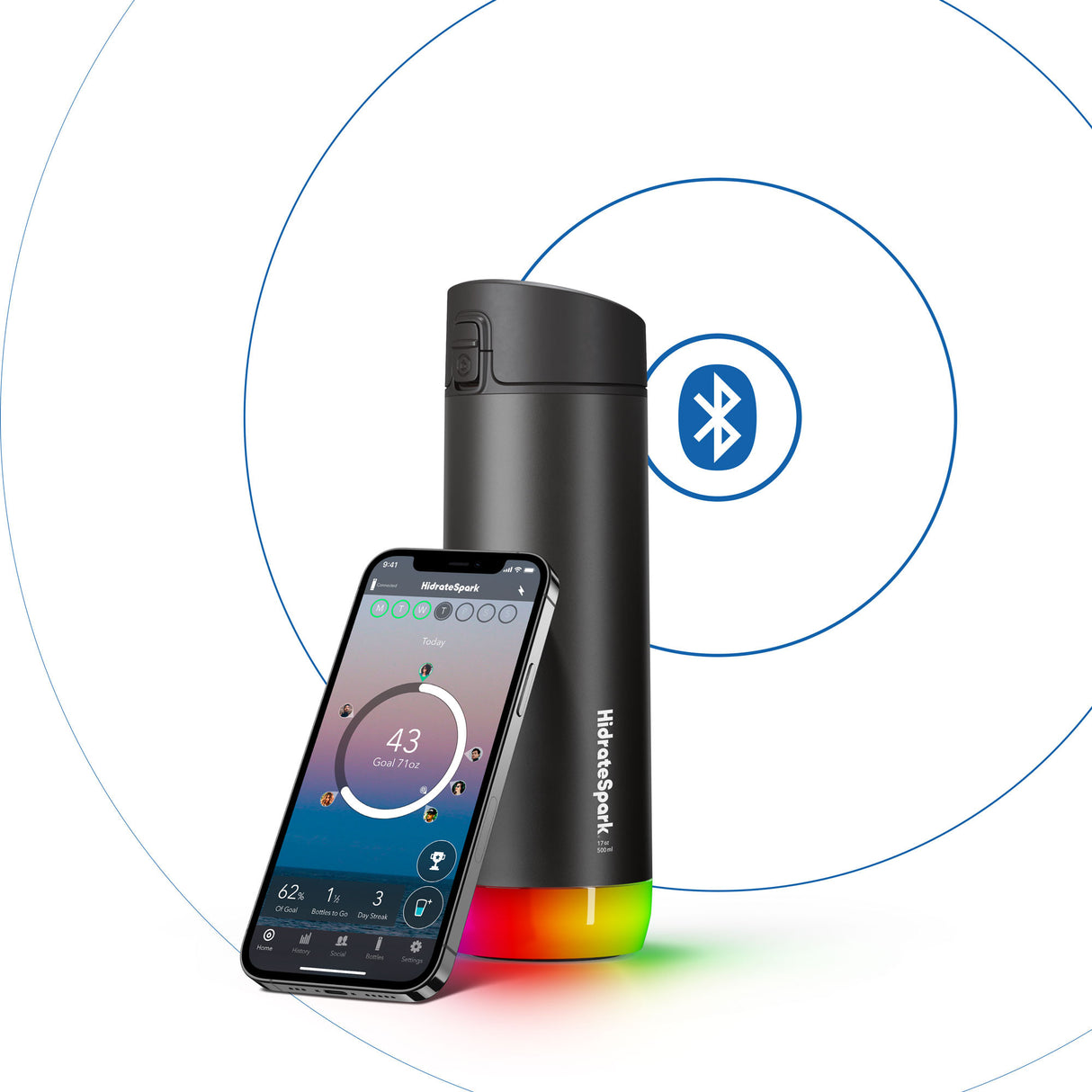 HidrateSpark Steel 17oz Chug Lid