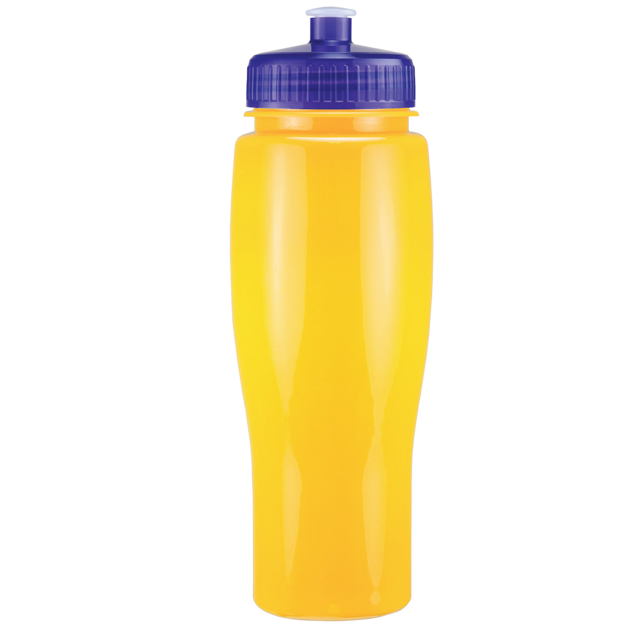 24 Oz. Contour Bottle w/ Push Pull Lid - Solid Colors