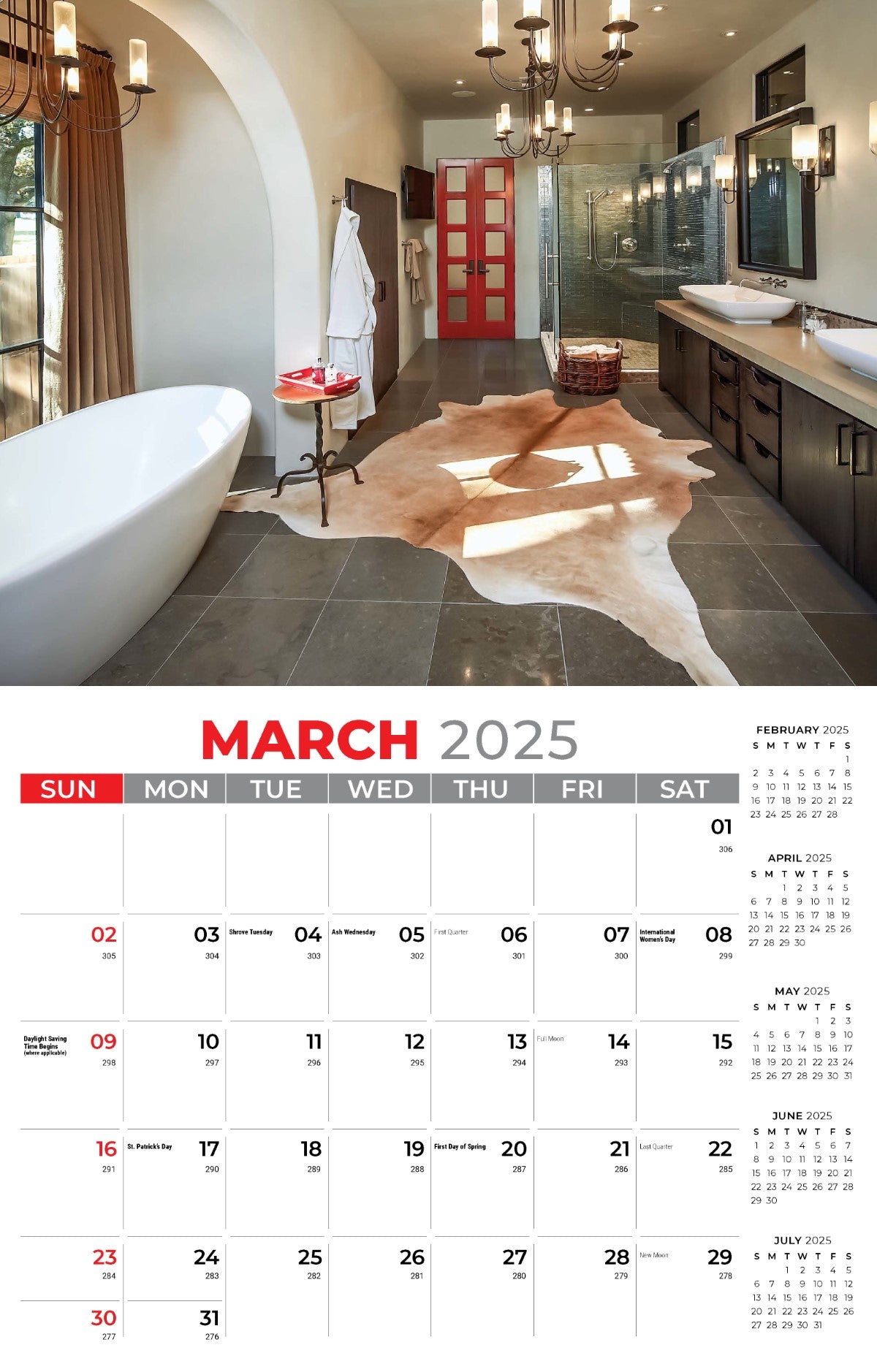 Galleria Wall Calendar 2025 Decor & Design