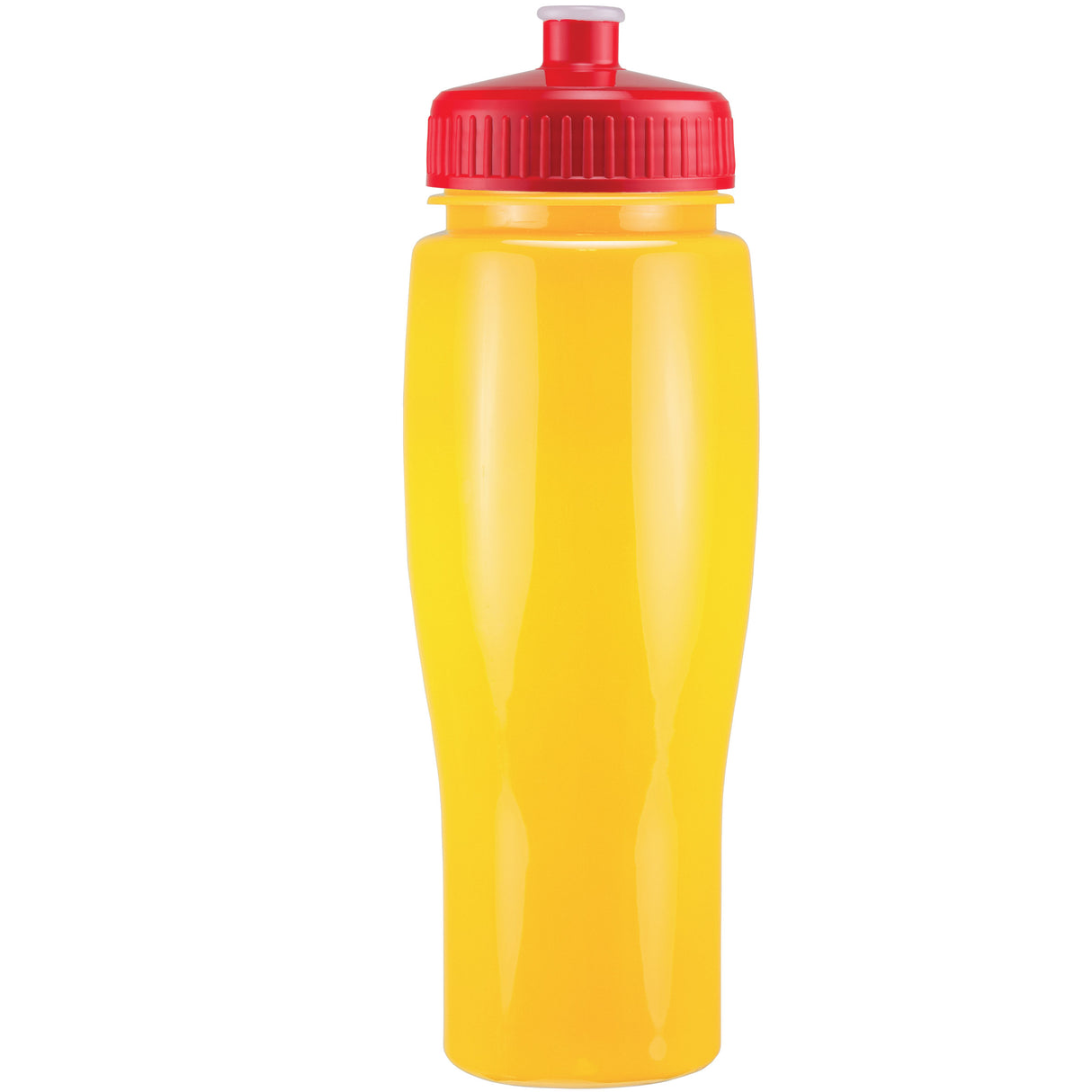 24 Oz. Contour Bottle w/ Push Pull Lid - Solid Colors