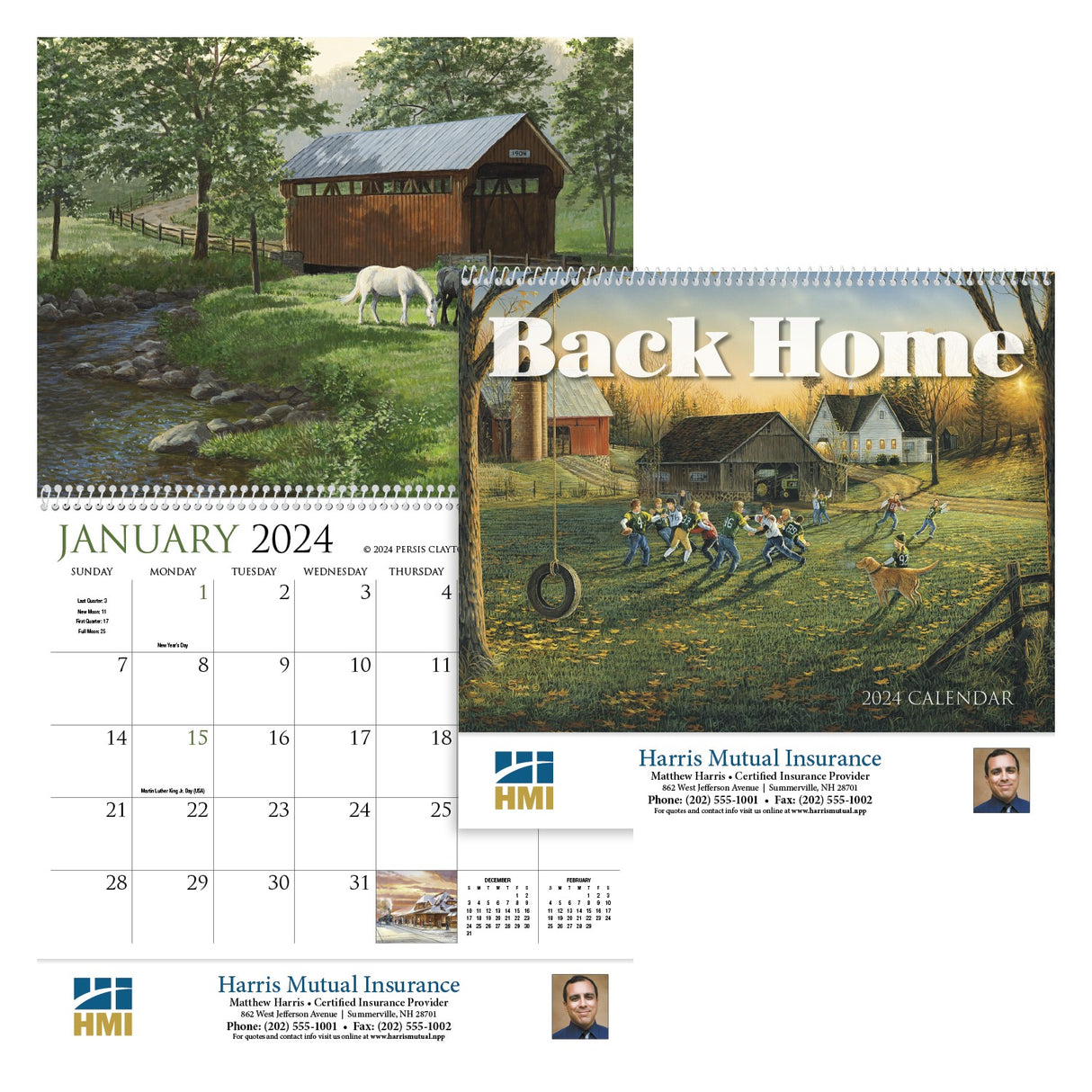Back Home Appointment Calendar - Spiral